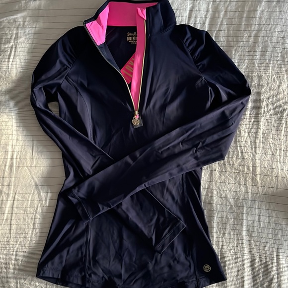 Women's Lilly Pulitzer Justine 1/2 Zip Upf 50+ - Picture 1 of 4